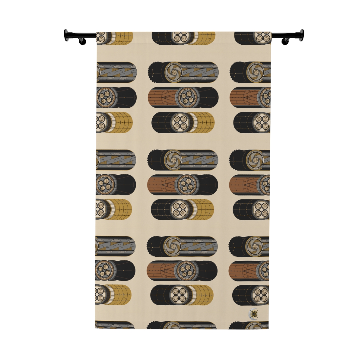 Original Art 1633 Blackout Window Curtain Panel