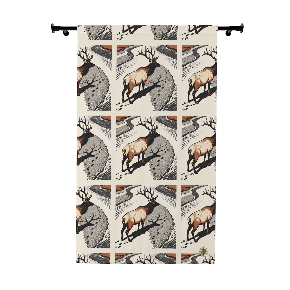 Original Art 1640 Blackout Window Curtain Panel