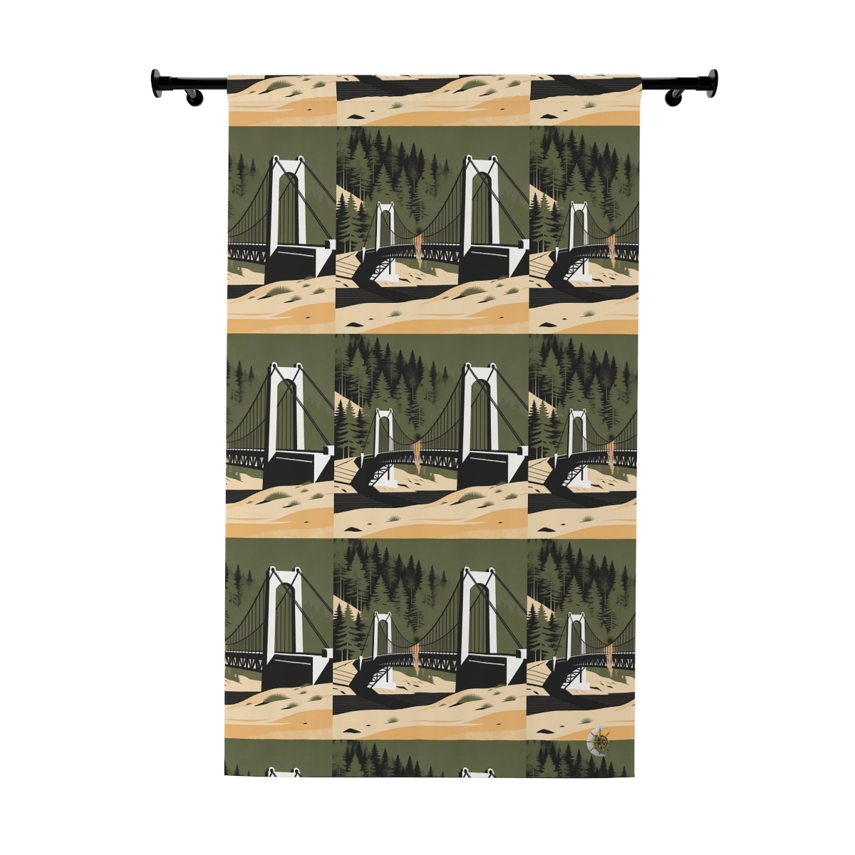 Original Art 1651 Blackout Window Curtain Panel