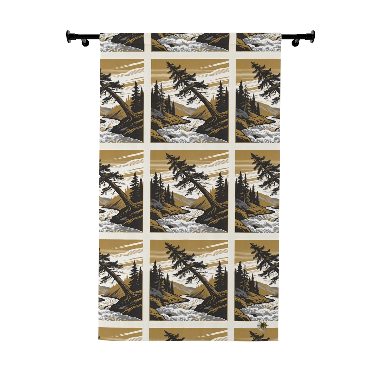 Original Art 1695 Blackout Window Curtain Panel
