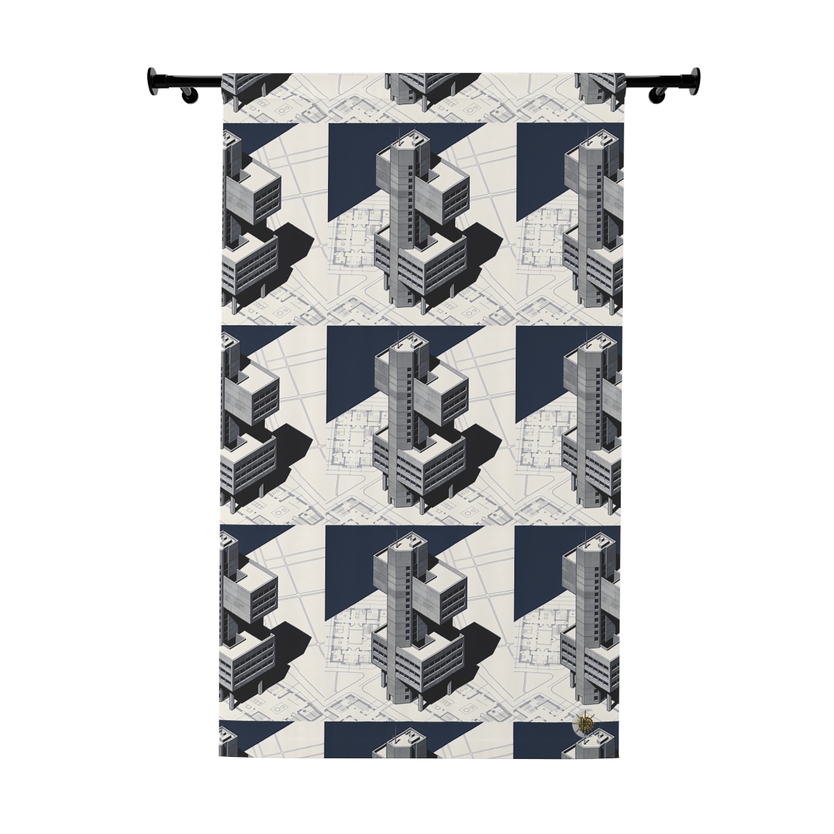 Original Art 1728 Blackout Window Curtain Panel