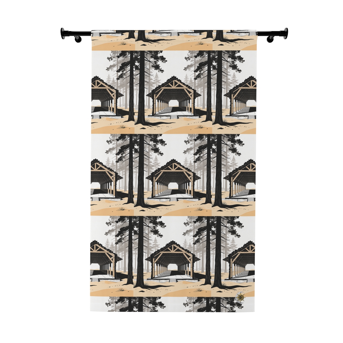 Original Art 1749 Blackout Window Curtain Panel