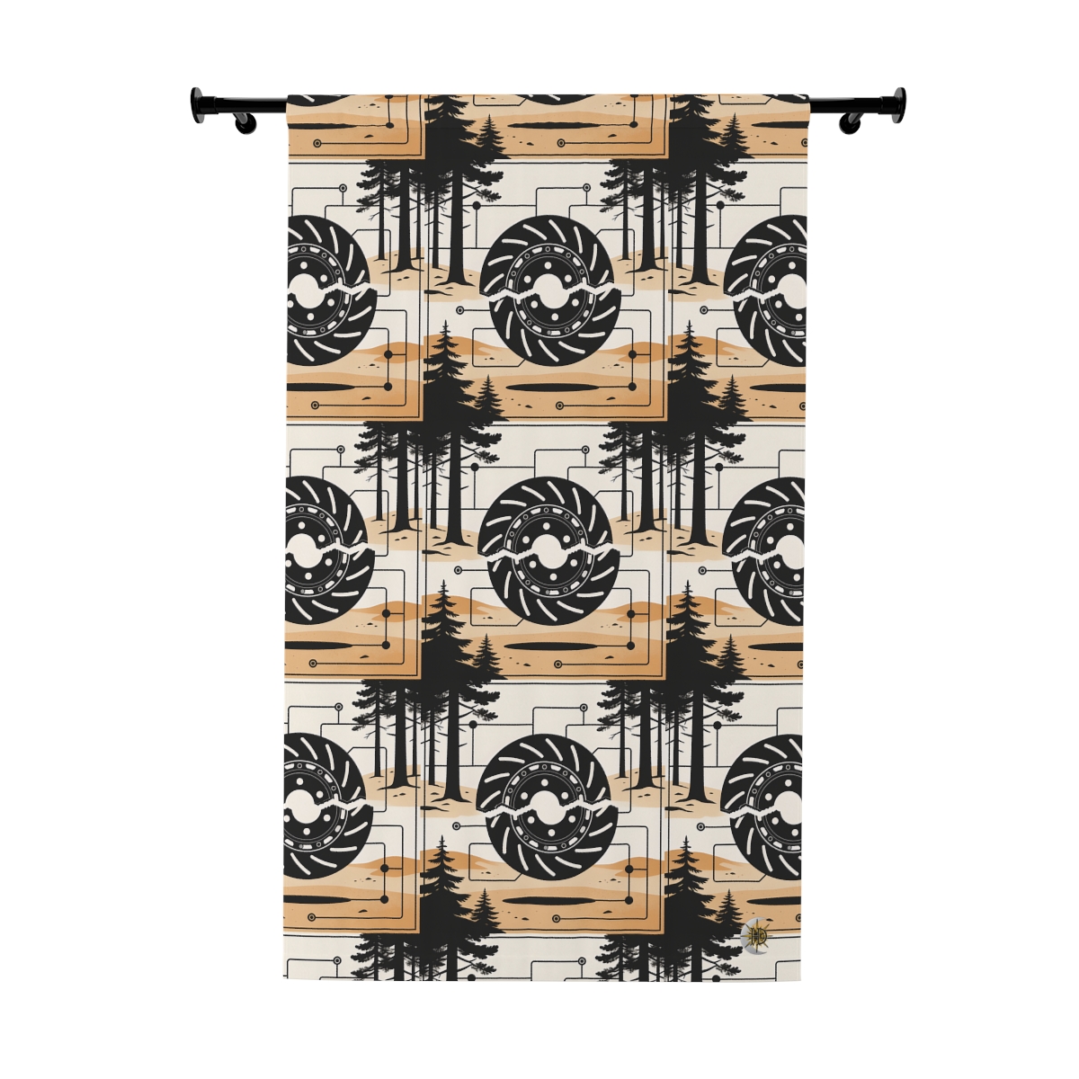 Original Art 1463 Blackout Window Curtain Panel