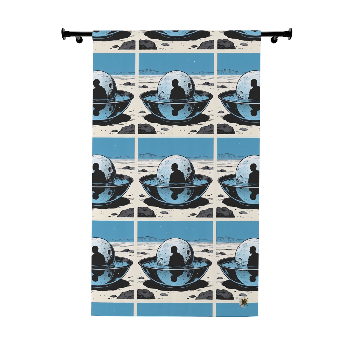 Original Art 1496 Blackout Window Curtain Panel