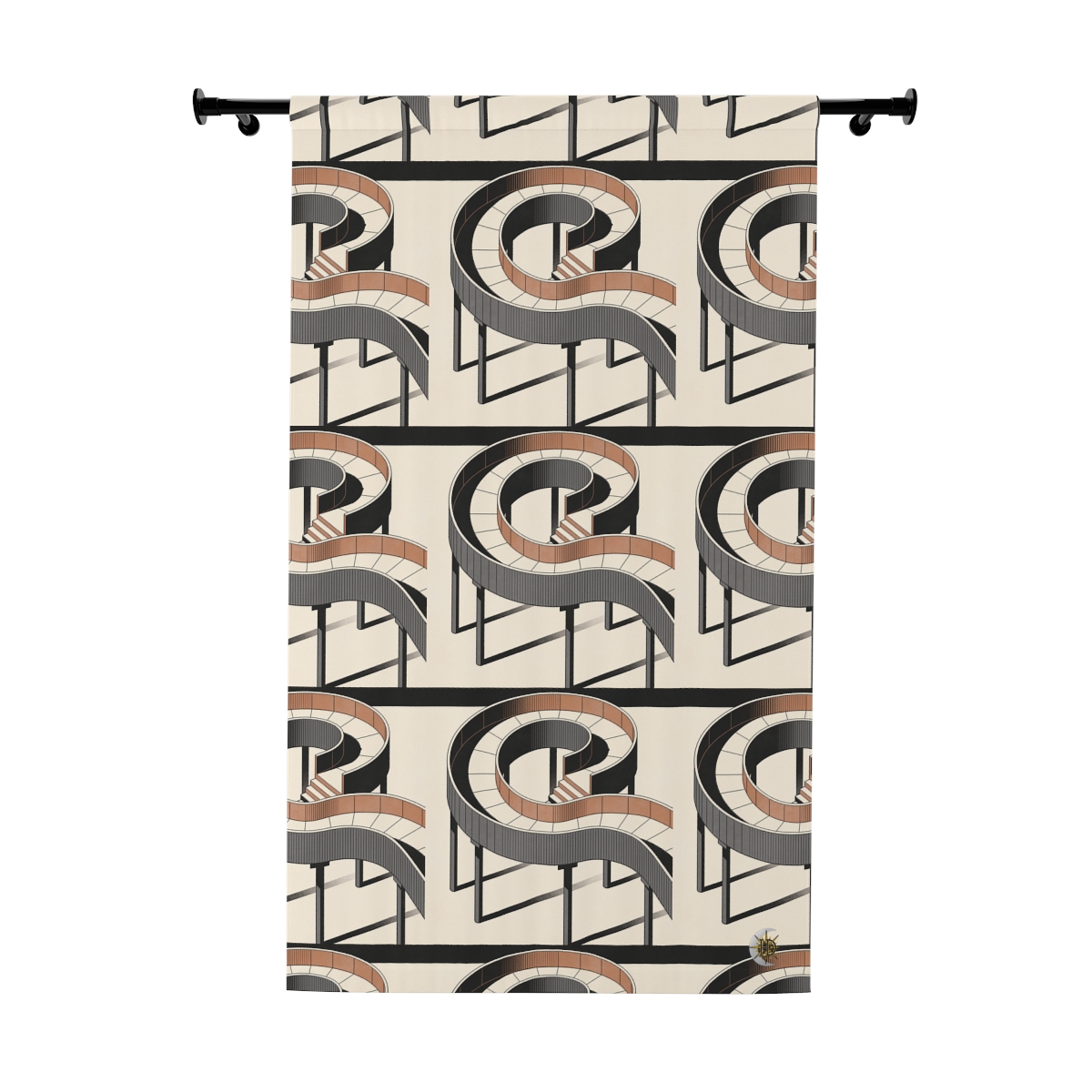 Original Art 1519 Blackout Window Curtain Panel