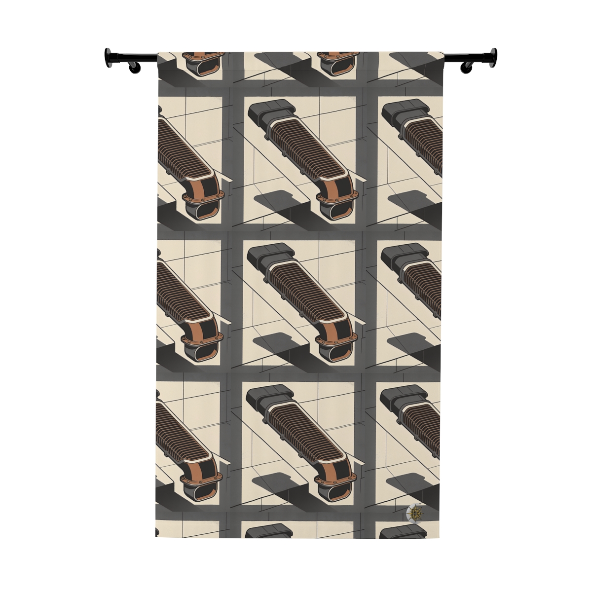 Original Art 1546 Blackout Window Curtain Panel