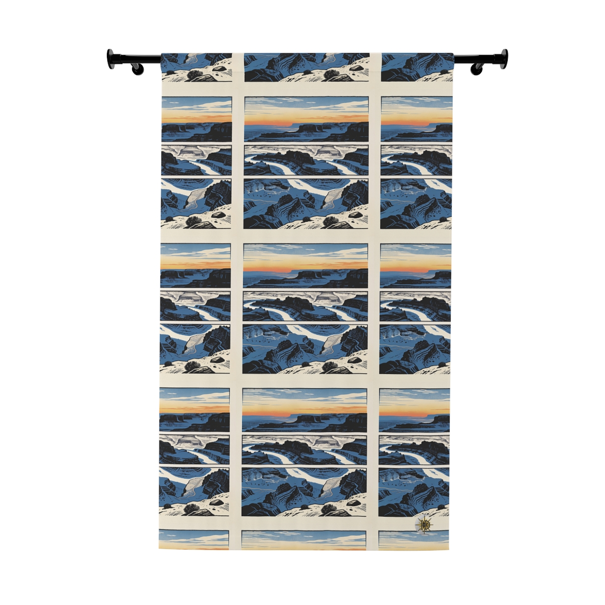 Original Art 1558 Blackout Window Curtain Panel