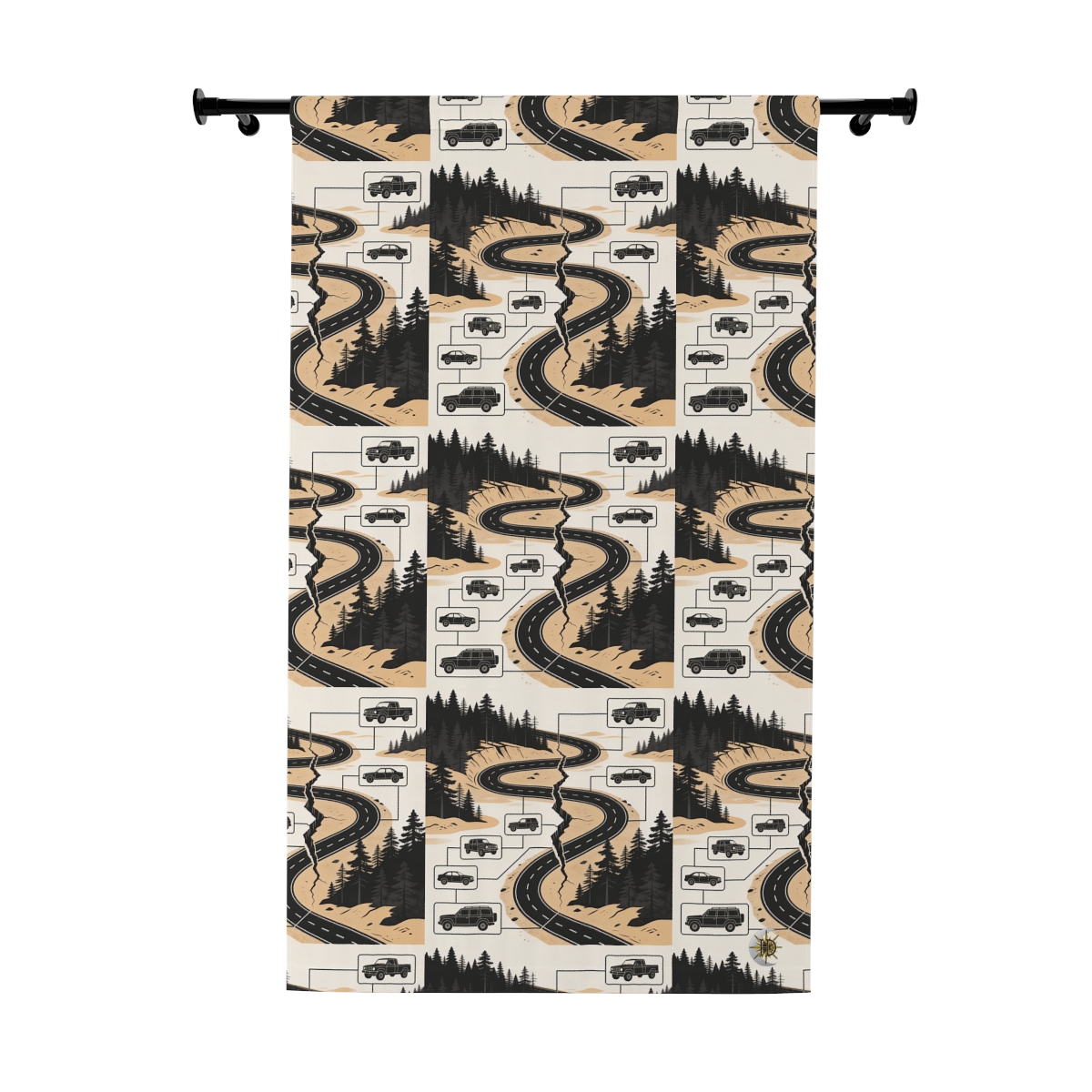 Original Art 1565 Blackout Window Curtain Panel