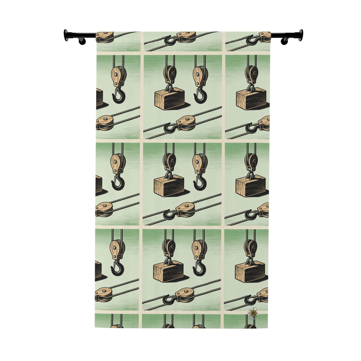 Original Art 1592 Blackout Window Curtain Panel