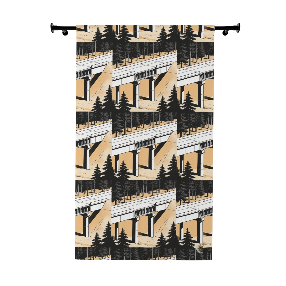 Original Art 1616 Blackout Window Curtain Panel