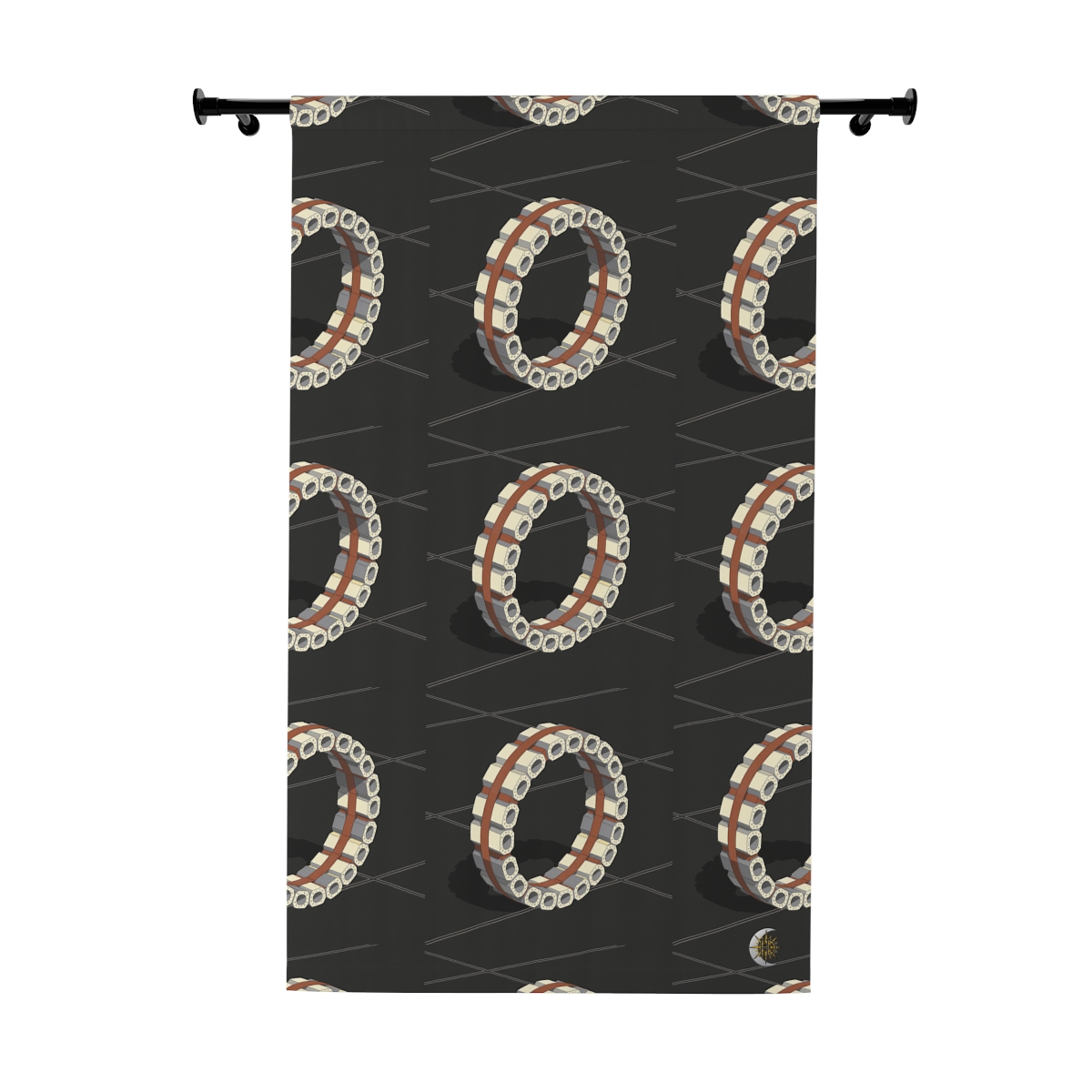 Original Art 1617 Blackout Window Curtain Panel