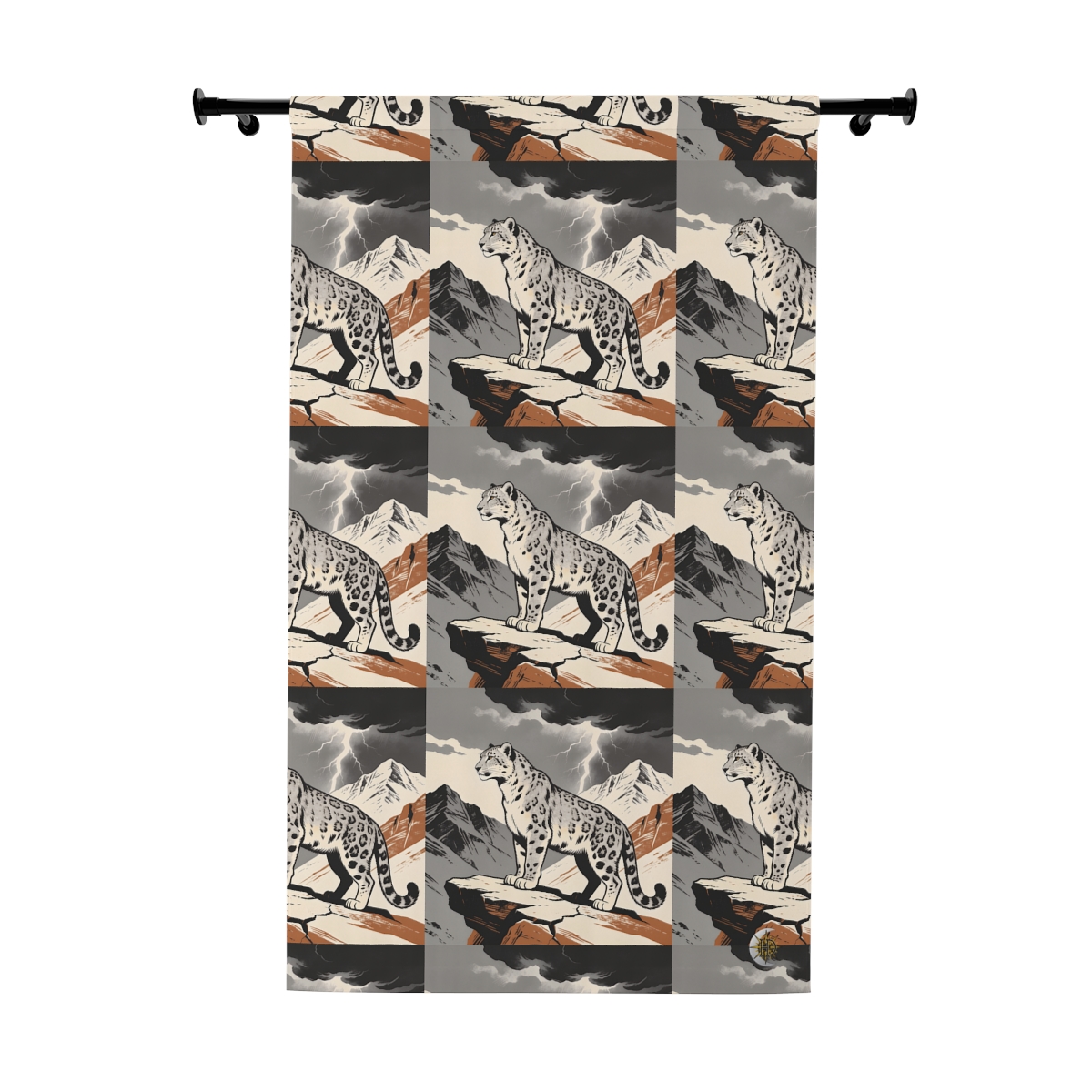 Original Art 1619 Blackout Window Curtain Panel
