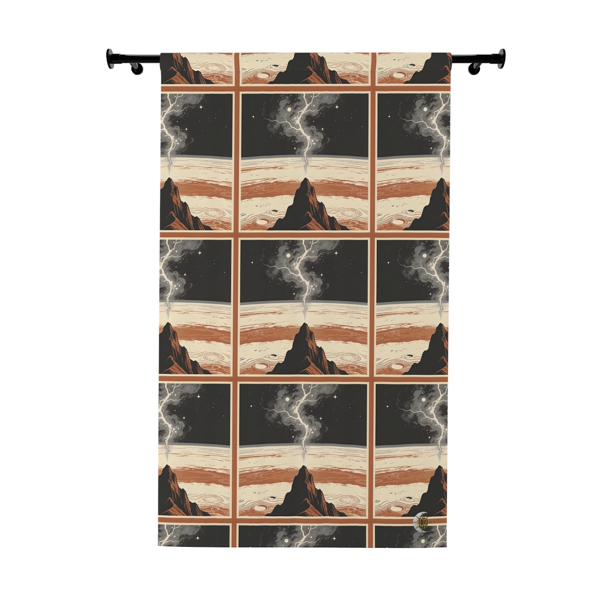 Original Art 1796 Blackout Window Curtain Panel