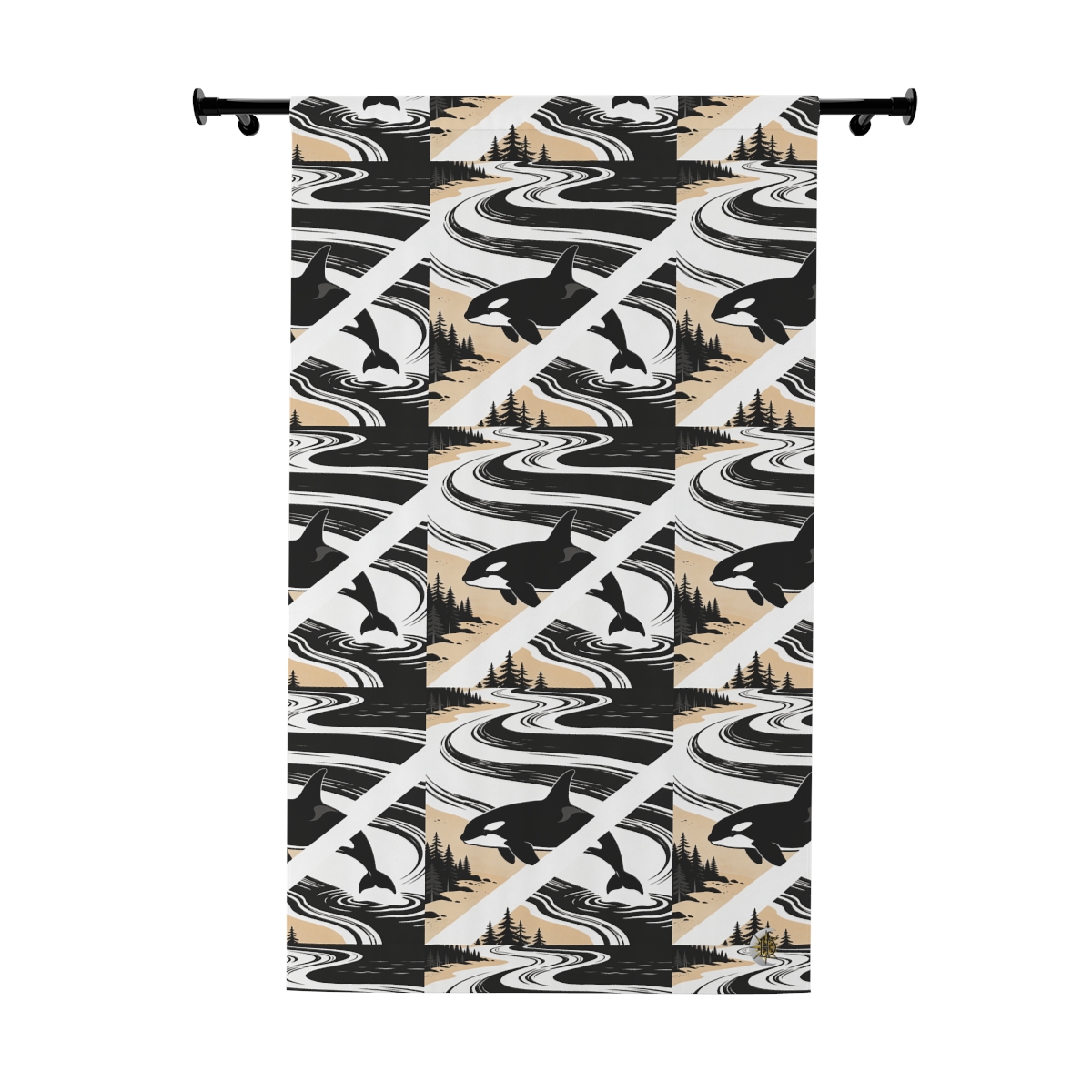 Original Art 139 Blackout Window Curtain Panel