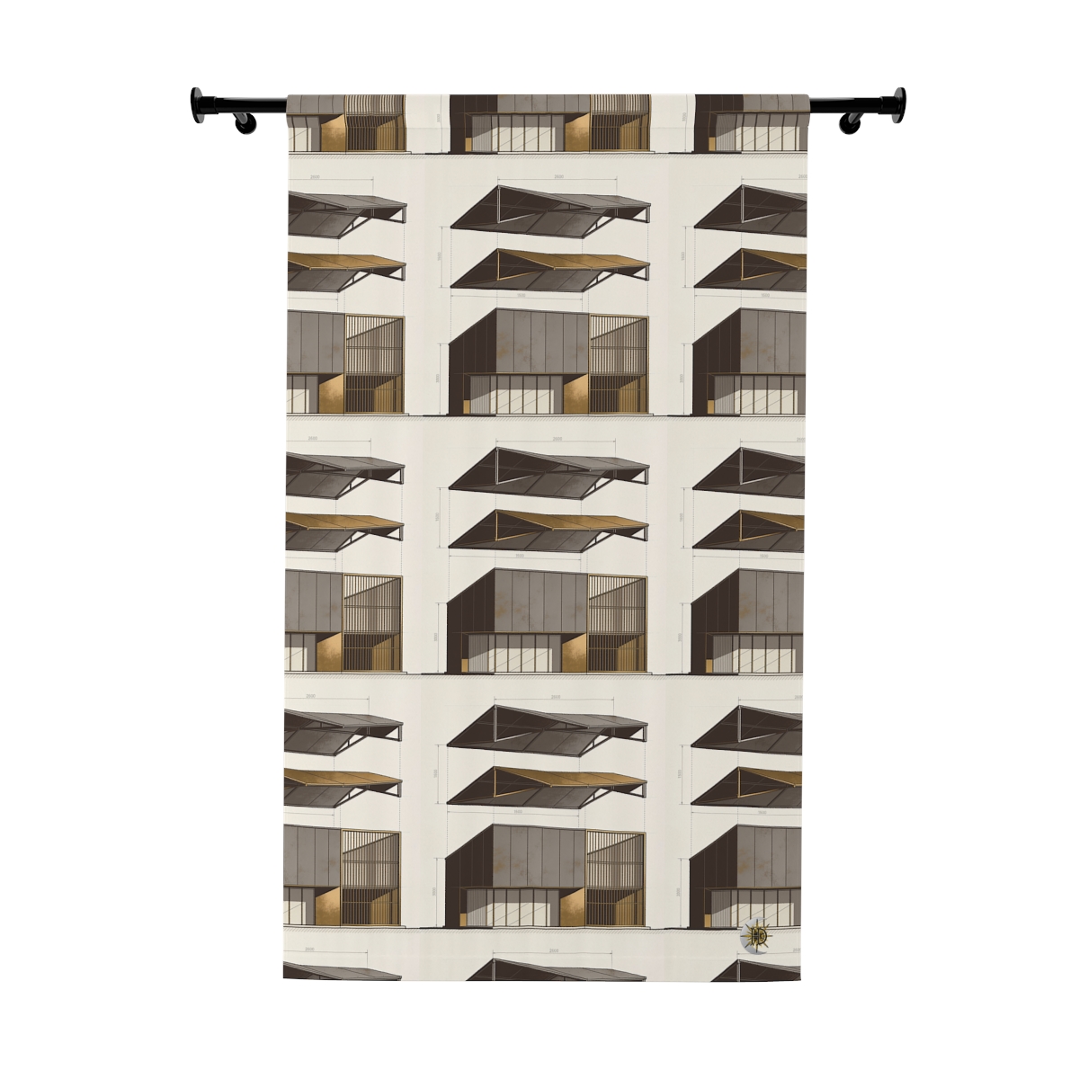 Original Art 1307 Blackout Window Curtain Panel