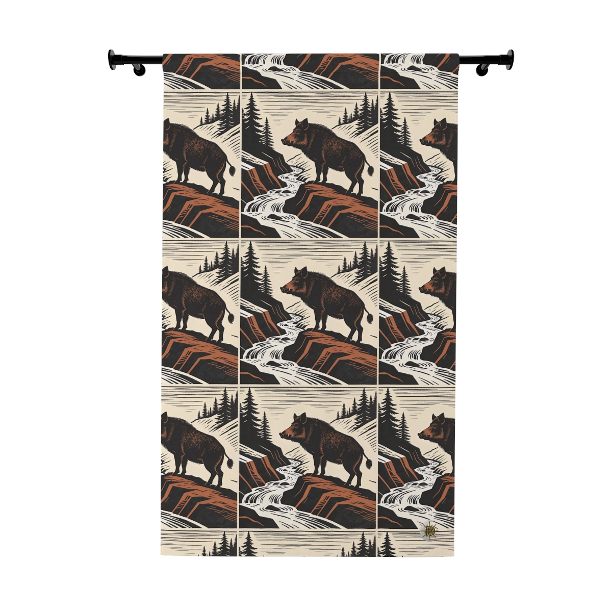 Original Art 1309 Blackout Window Curtain Panel