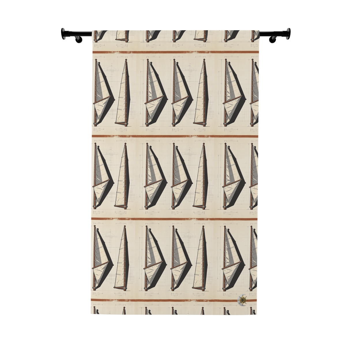 Original Art 1346 Blackout Window Curtain Panel