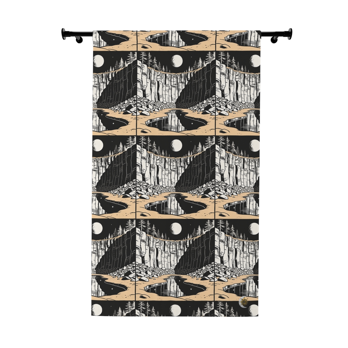 Original Art 1367 Blackout Window Curtain Panel