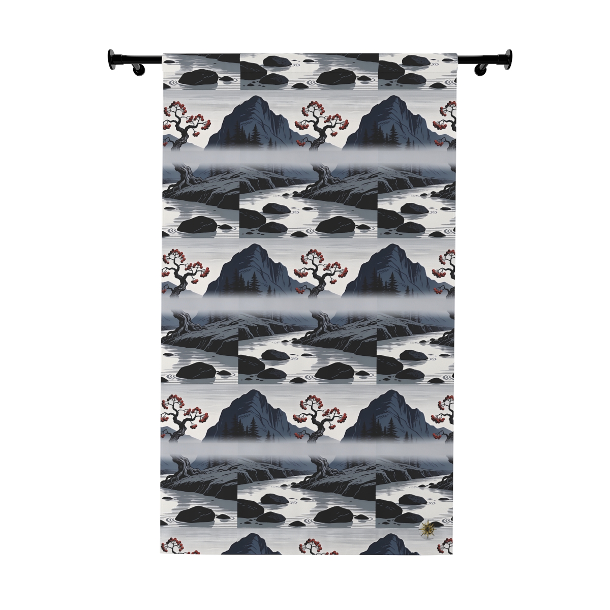 Original Art 1372 Blackout Window Curtain Panel