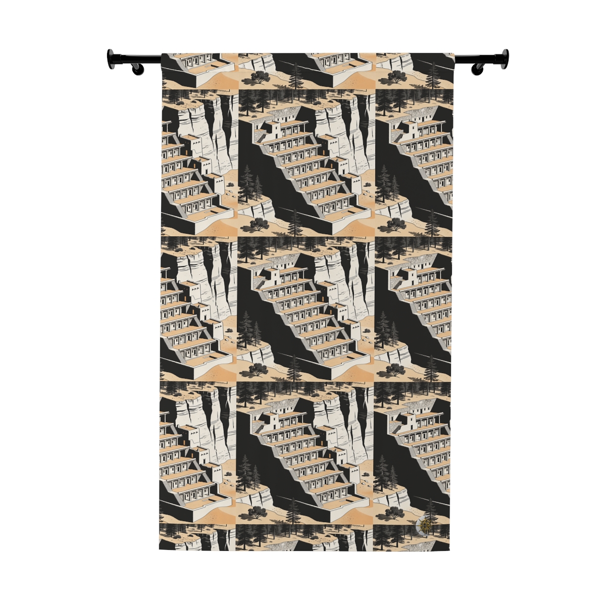 Original Art 1373 Blackout Window Curtain Panel