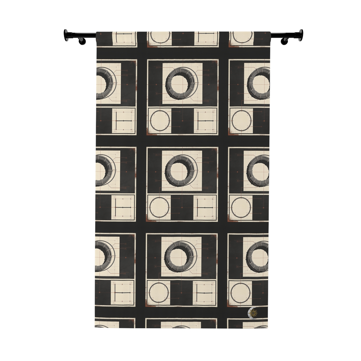 Original Art 1374 Blackout Window Curtain Panel