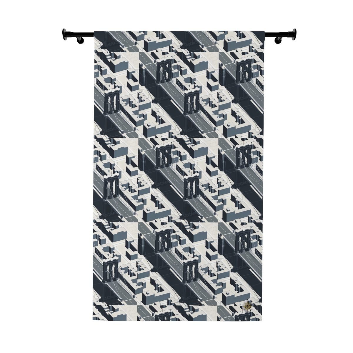 Original Art 1395 Blackout Window Curtain Panel