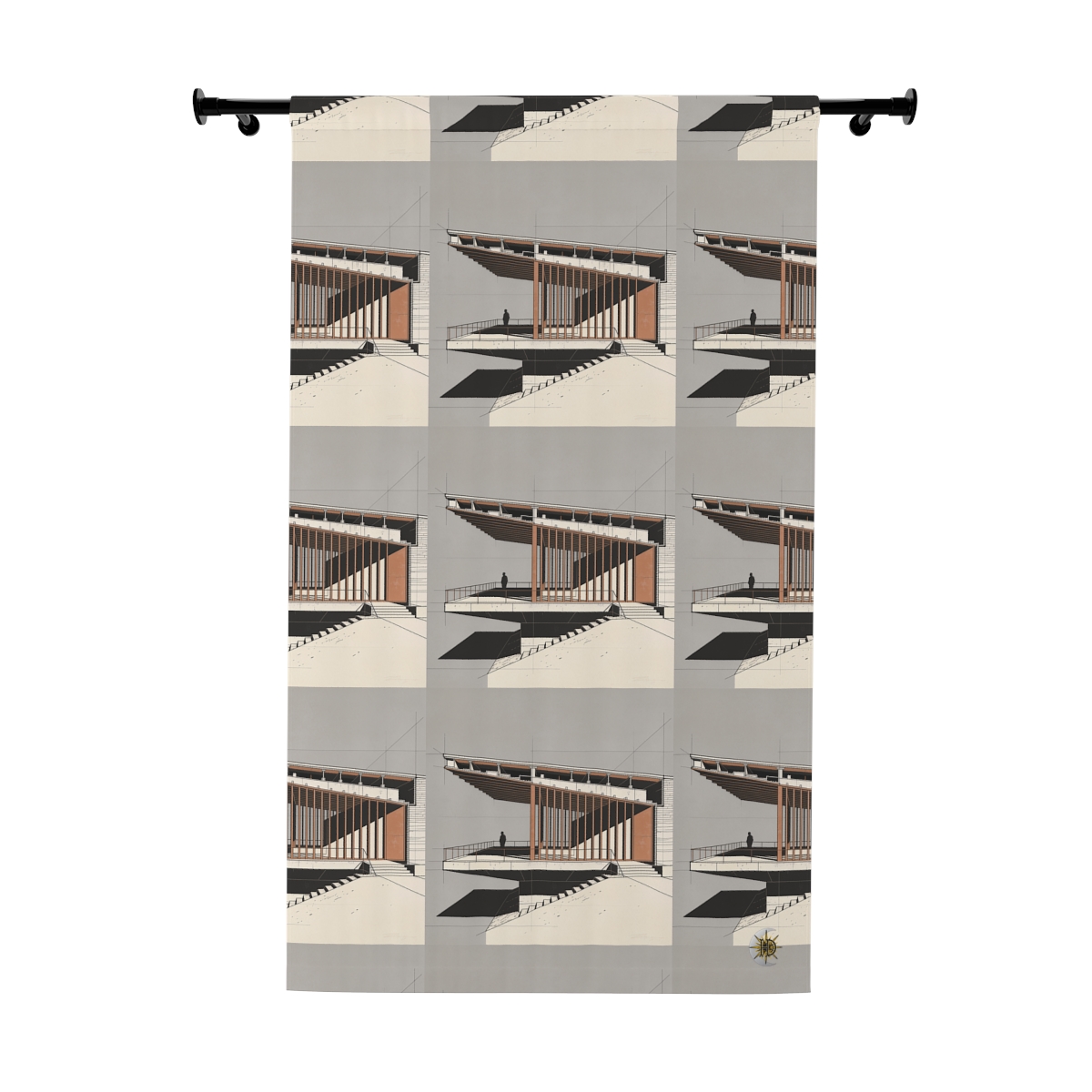 Original Art 1411 Blackout Window Curtain Panel
