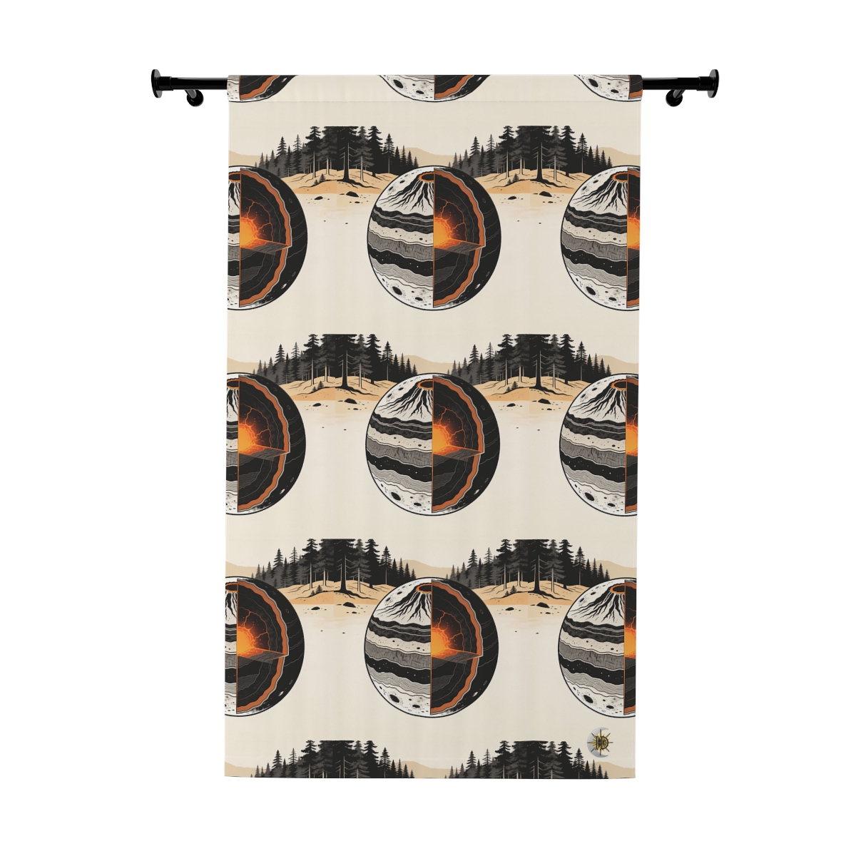 Original Art 1442 Blackout Window Curtain Panel
