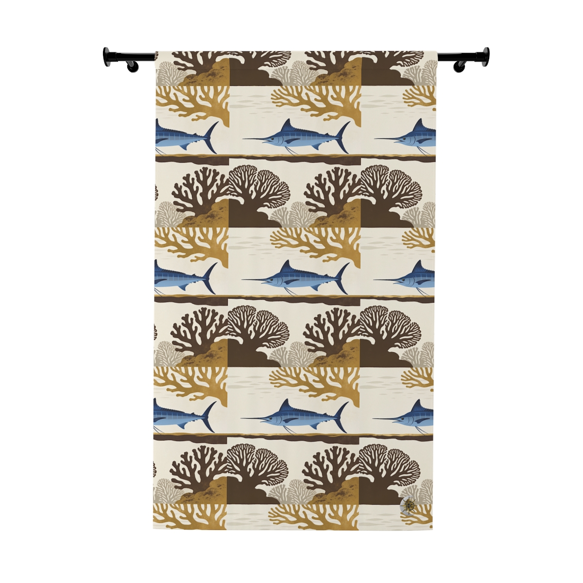 Original Art 1454 Blackout Window Curtain Panel