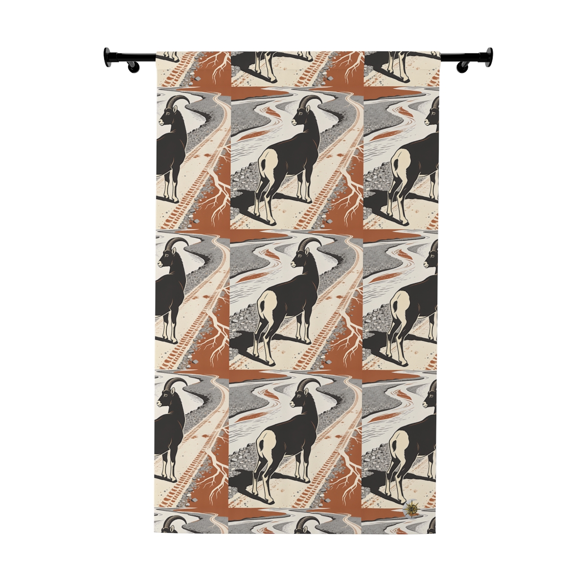 Original Art 1165 Blackout Window Curtain Panel