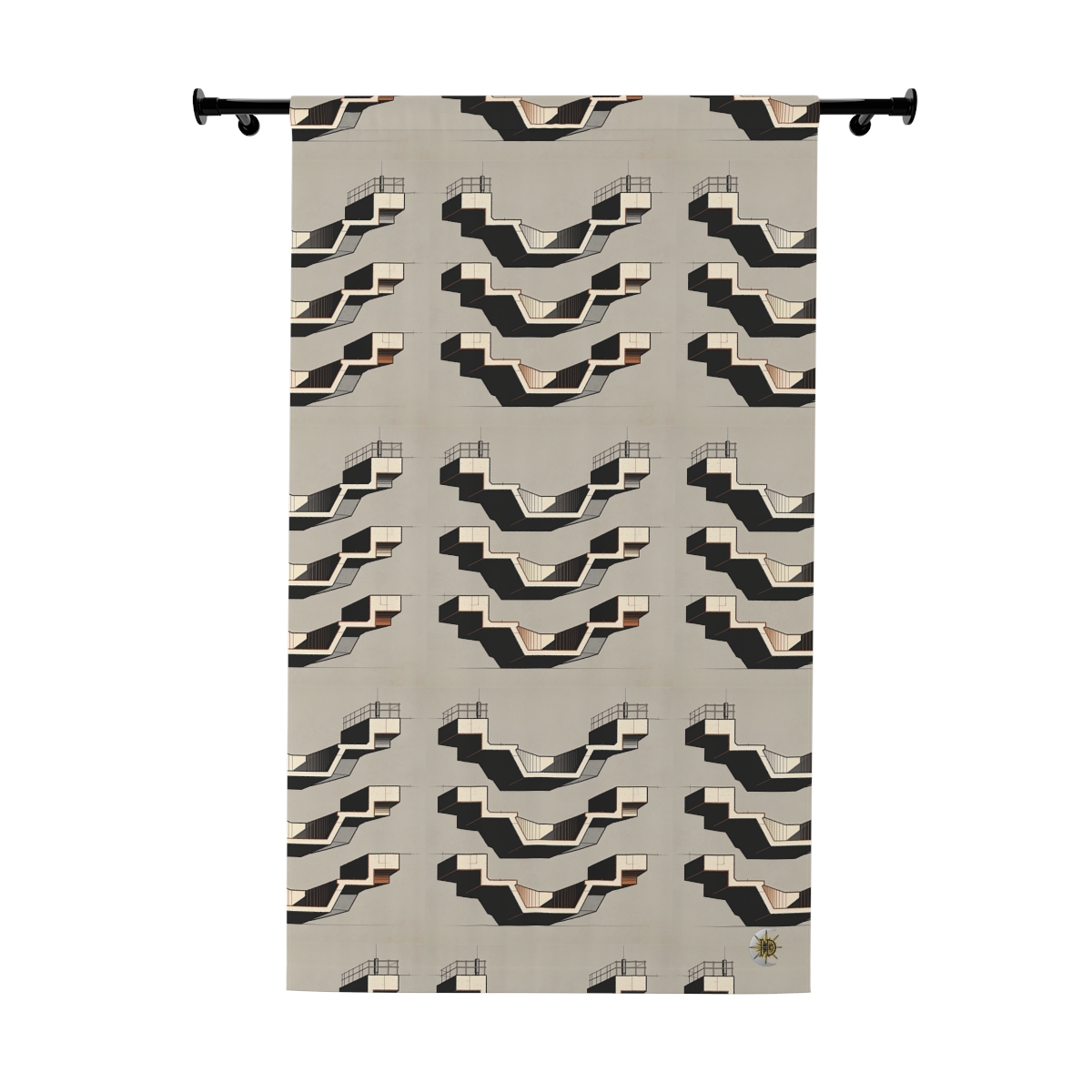 Original Art 1196 Blackout Window Curtain Panel