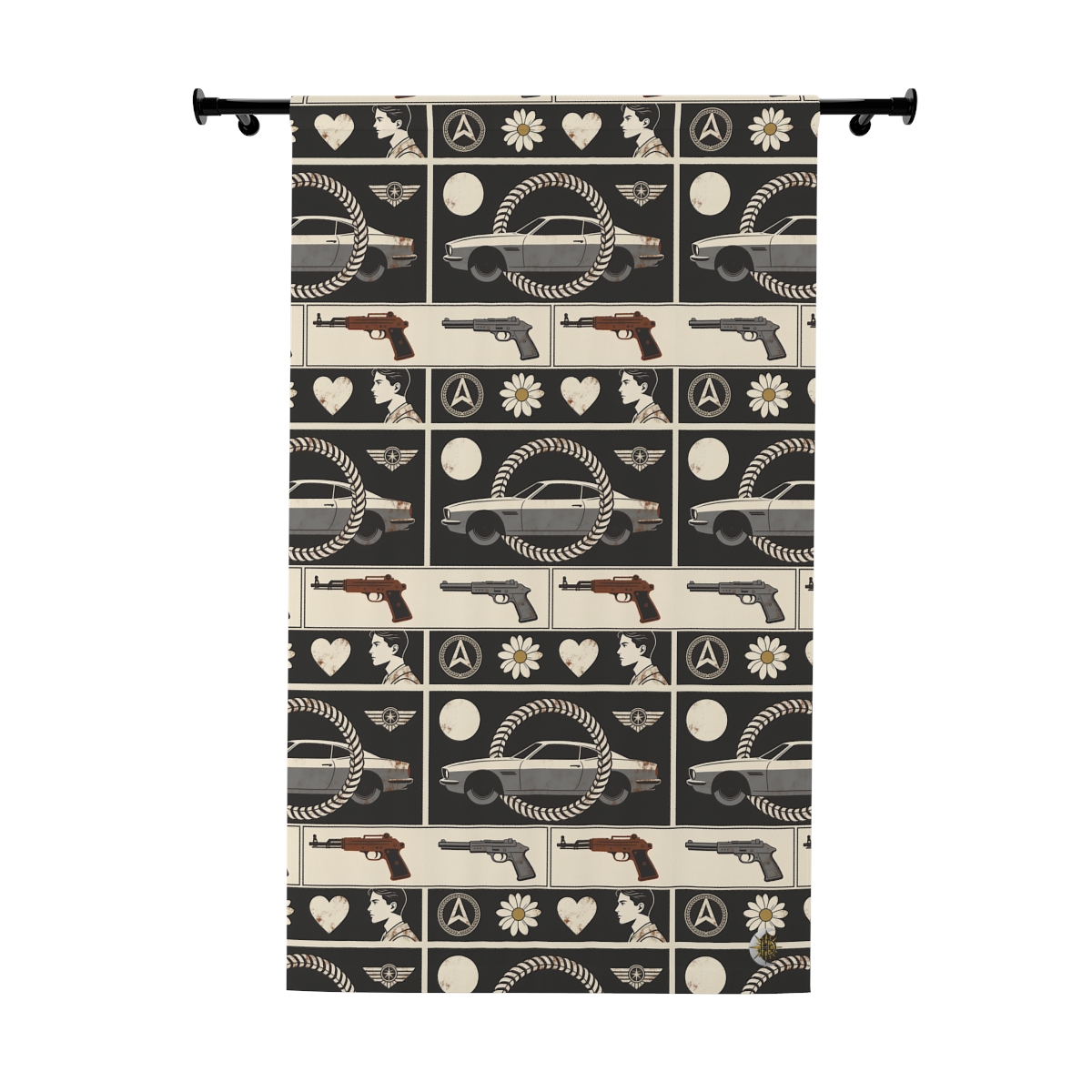 Original Art 1237 Blackout Window Curtain Panel