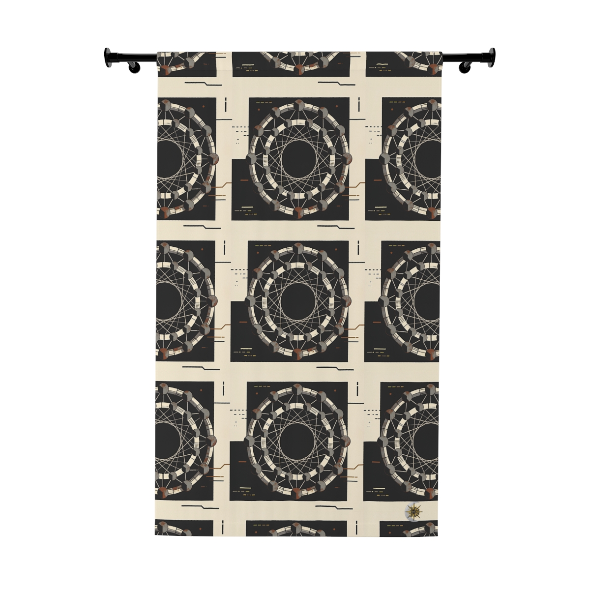 Original Art 1273 Blackout Window Curtain Panel