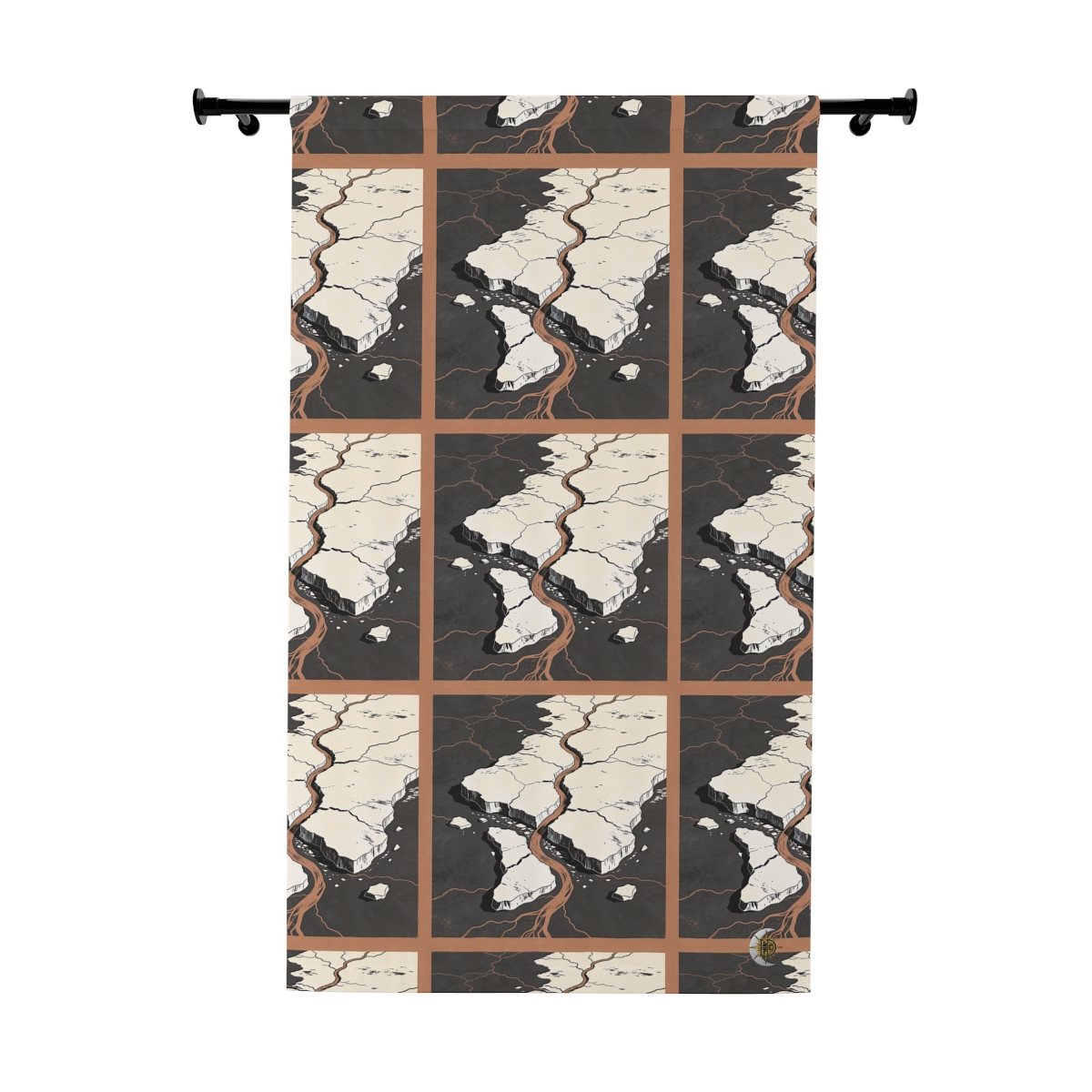 Original Art 1282 Blackout Window Curtain Panel