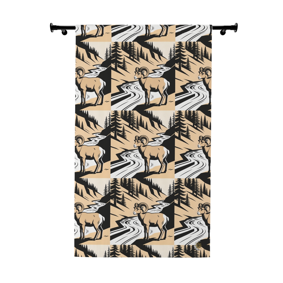 Original Art 971 Blackout Window Curtain Panel