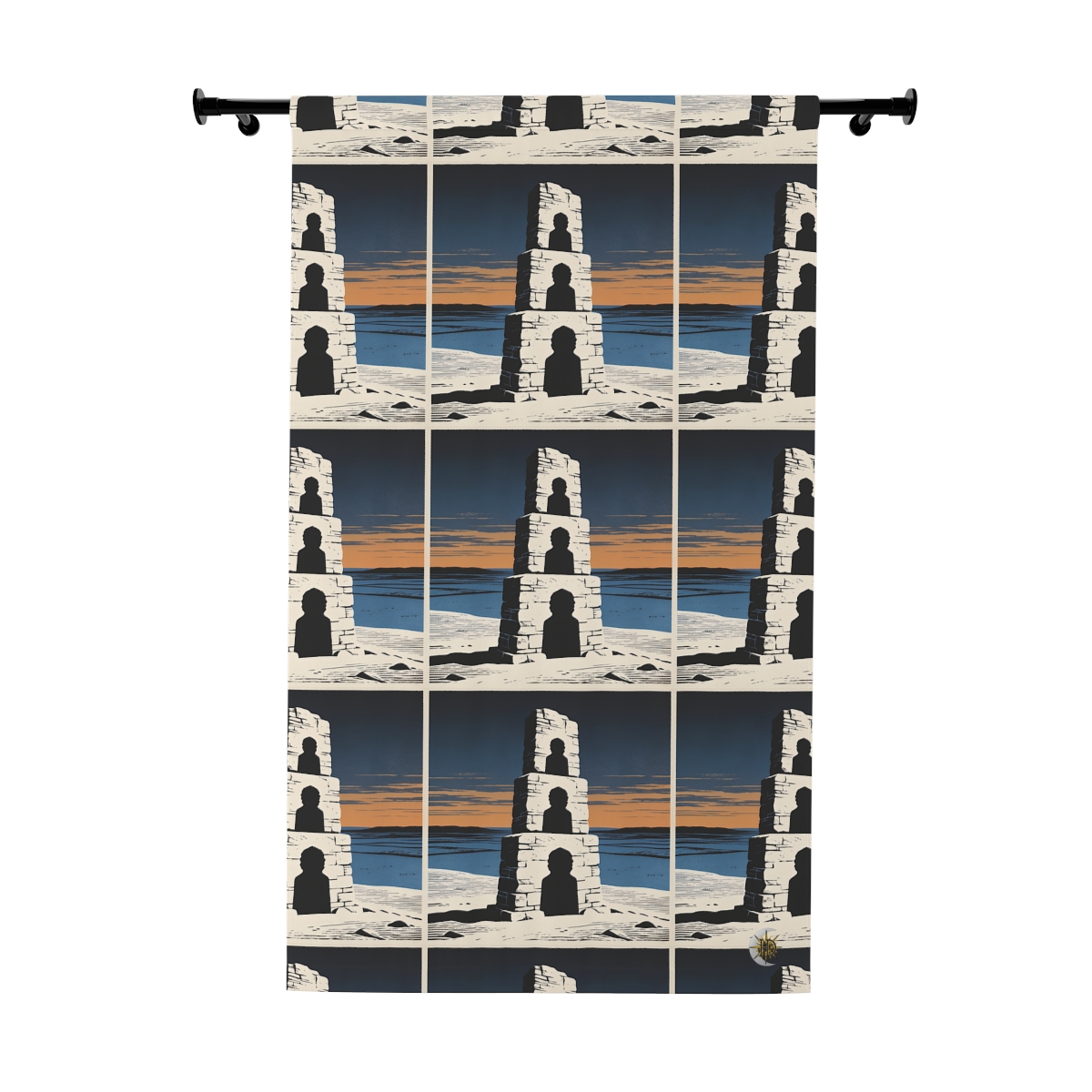 Original Art 974 Blackout Window Curtain Panel