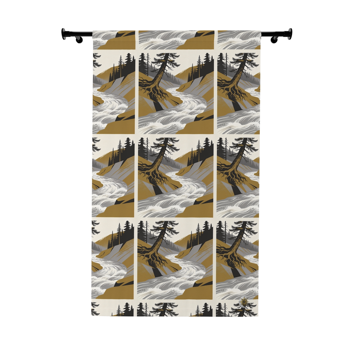 Original Art 978 Blackout Window Curtain Panel
