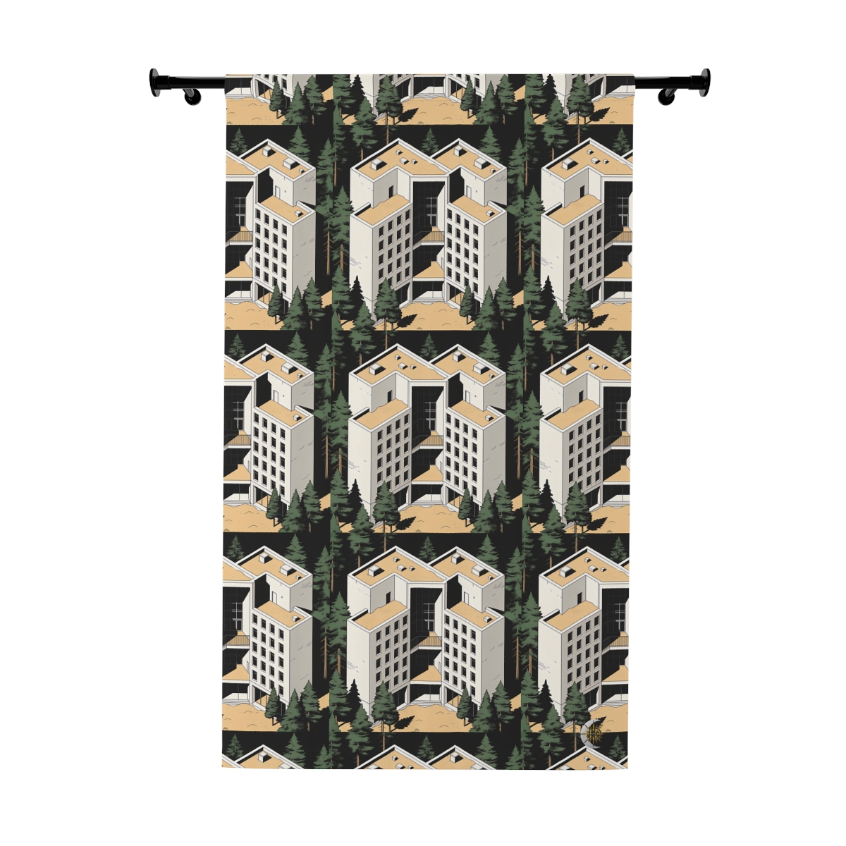 Original Art 1038 Blackout Window Curtain Panel