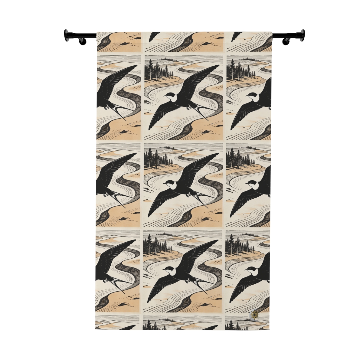 Original Art 1058 Blackout Window Curtain Panel
