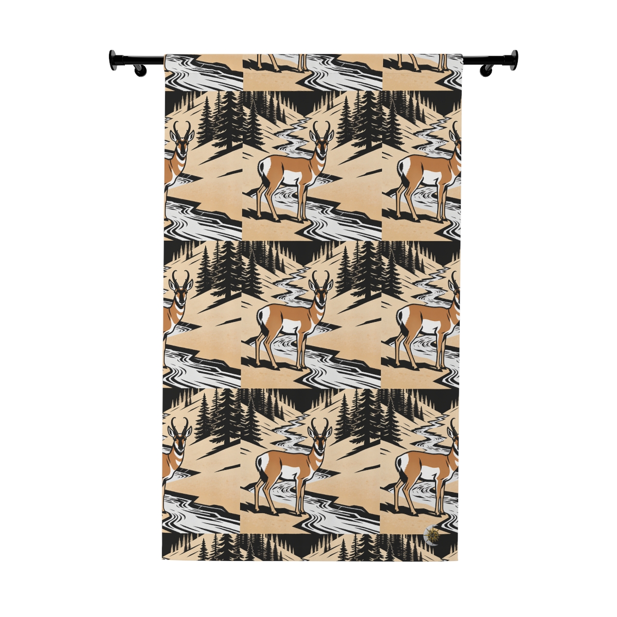 Original Art 1079 Blackout Window Curtain Panel