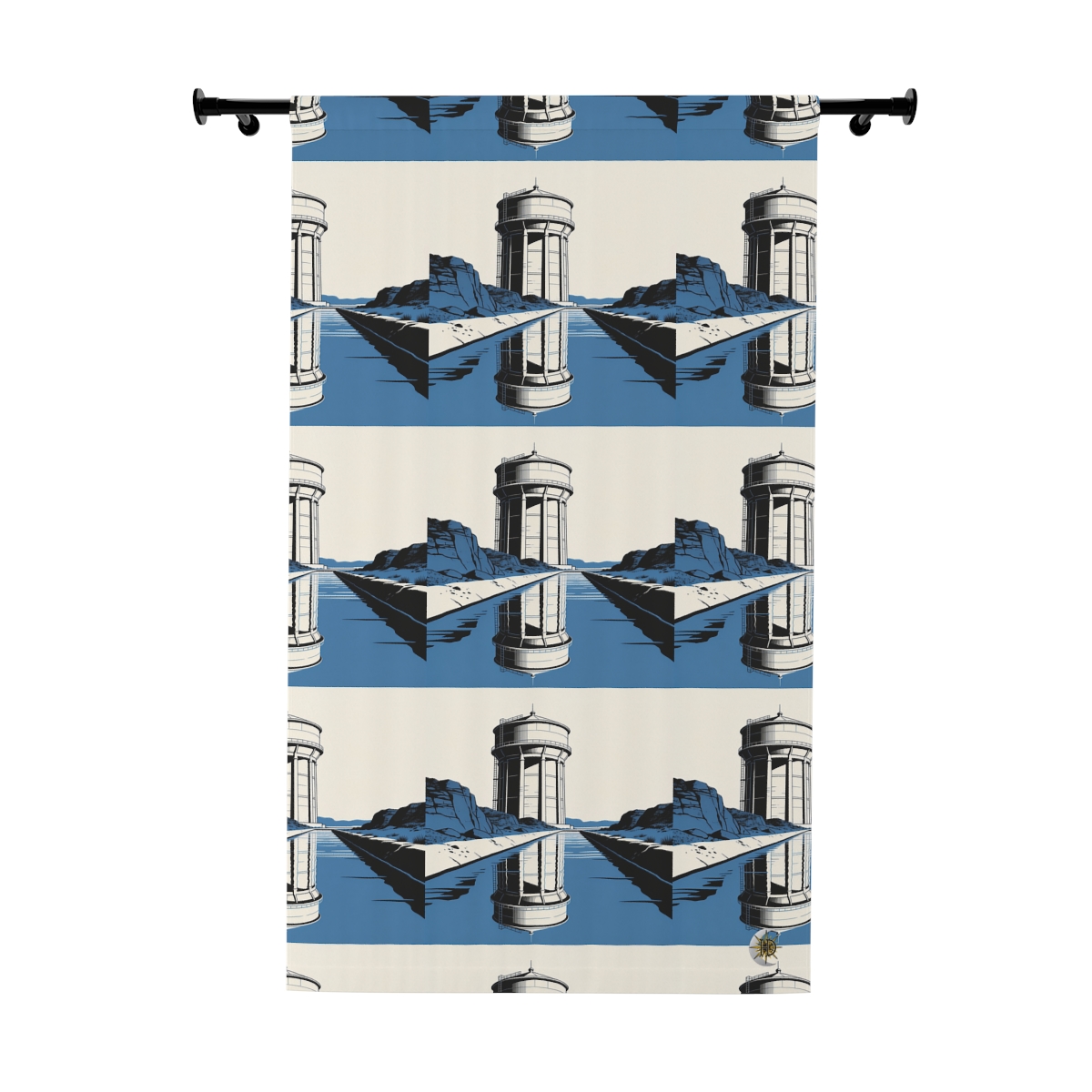Original Art 1093 Blackout Window Curtain Panel