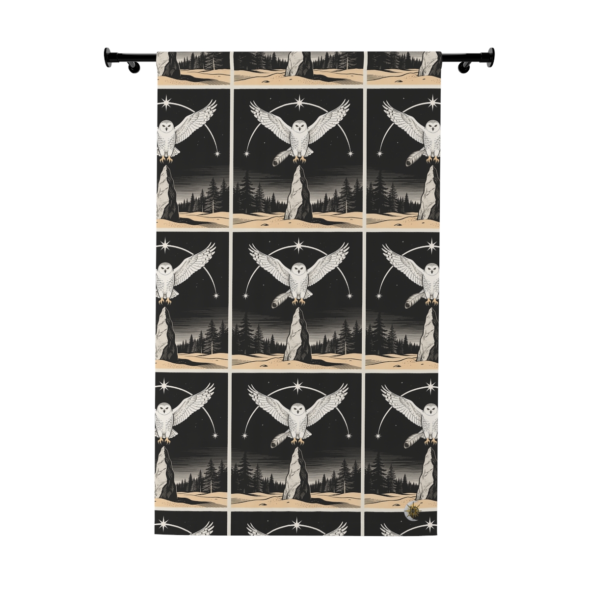 Original Art 1096 Blackout Window Curtain Panel