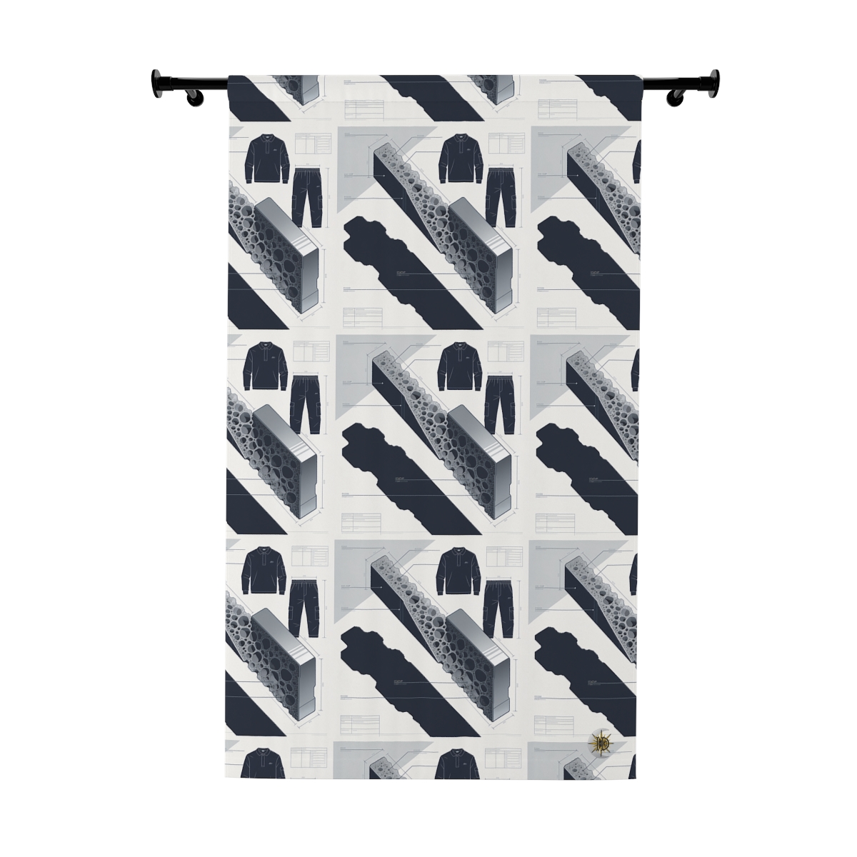 Original Art 1110 Blackout Window Curtain Panel