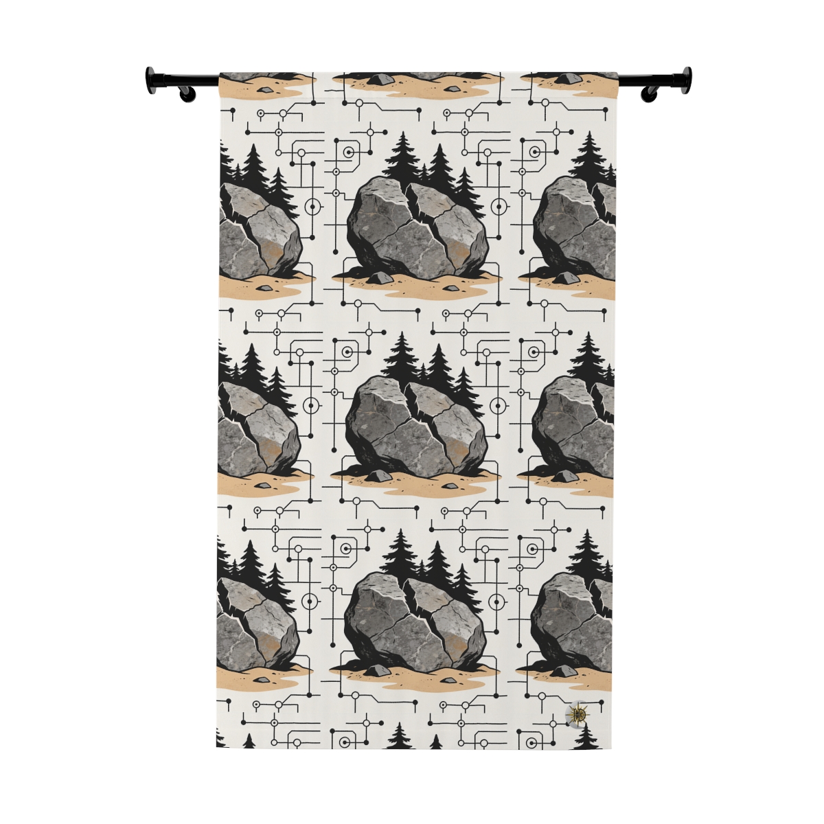 Original Art 1111 Blackout Window Curtain Panel
