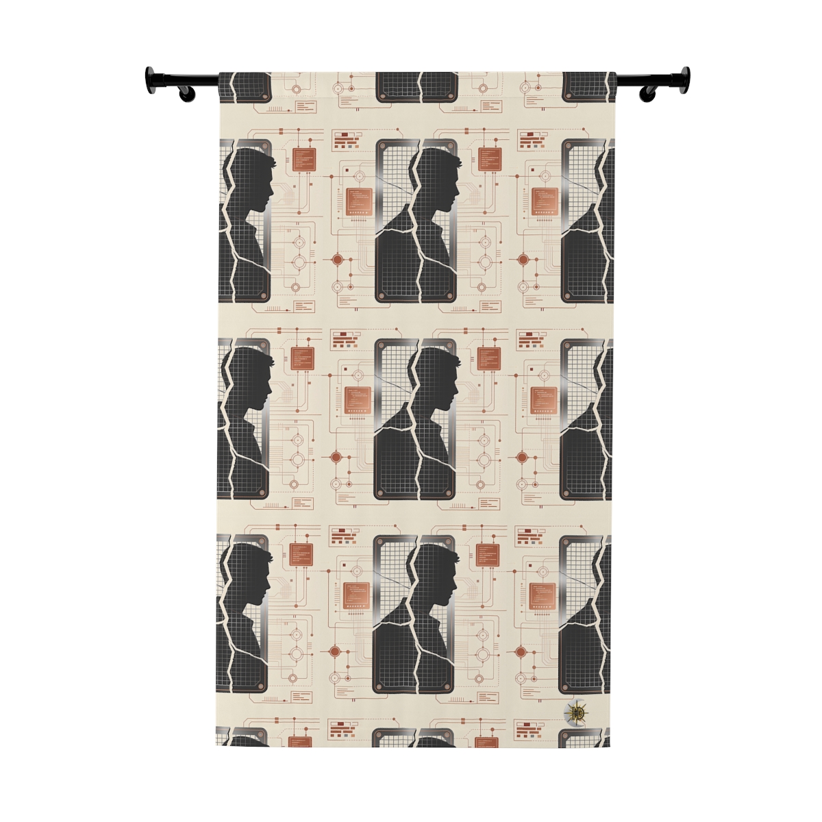Original Art 789 Blackout Window Curtain Panel