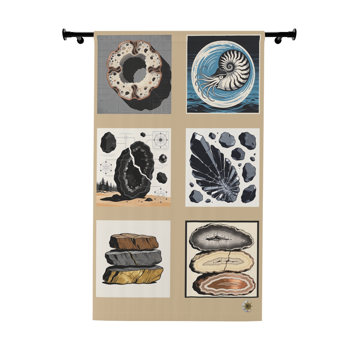 Original Art 852 Blackout Window Curtain Panel
