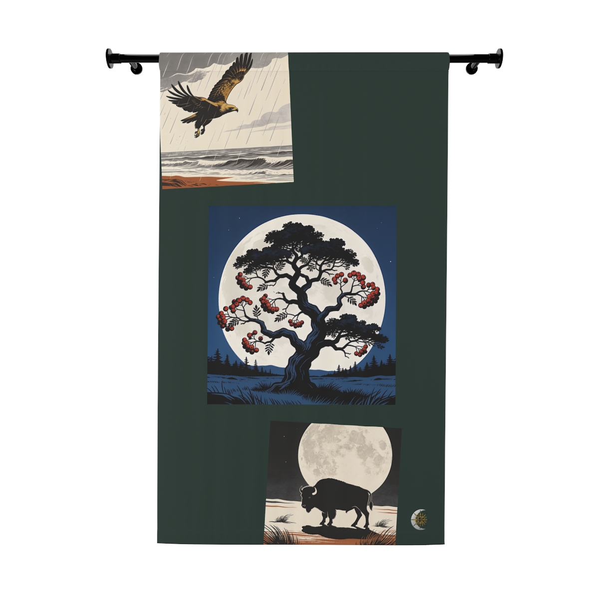 Original Art 867 Blackout Window Curtain Panel