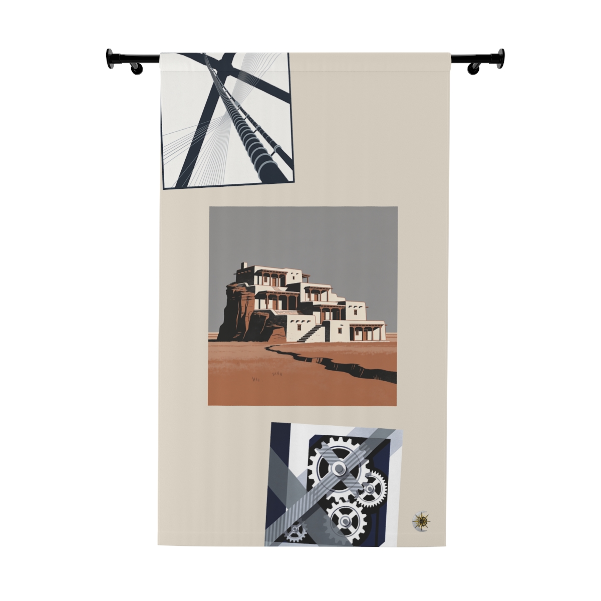 Original Art 868 Blackout Window Curtain Panel
