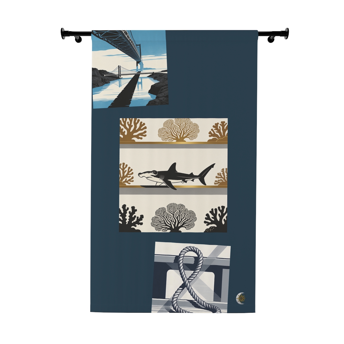Original Art 877 Blackout Window Curtain Panel