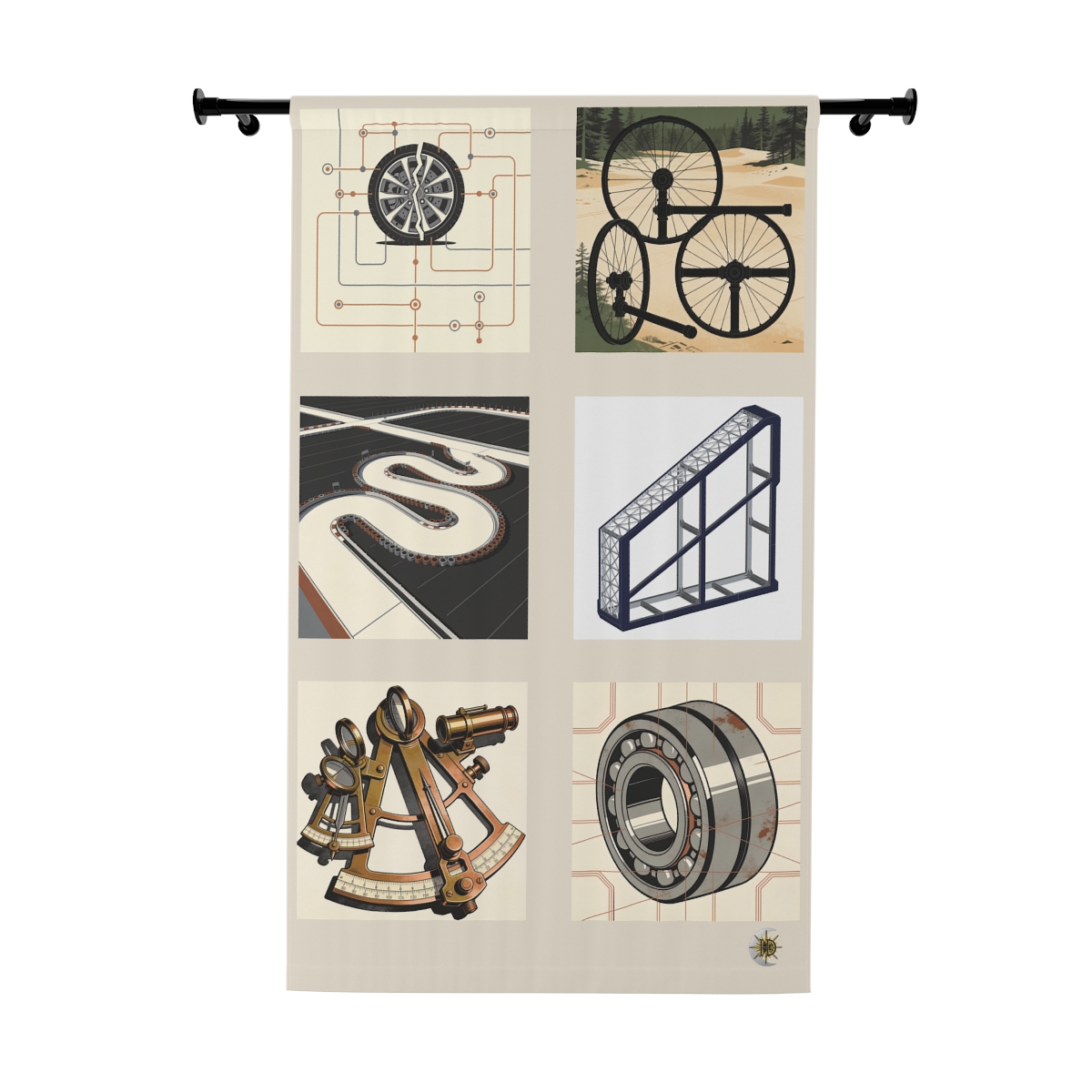 Original Art 880 Blackout Window Curtain Panel